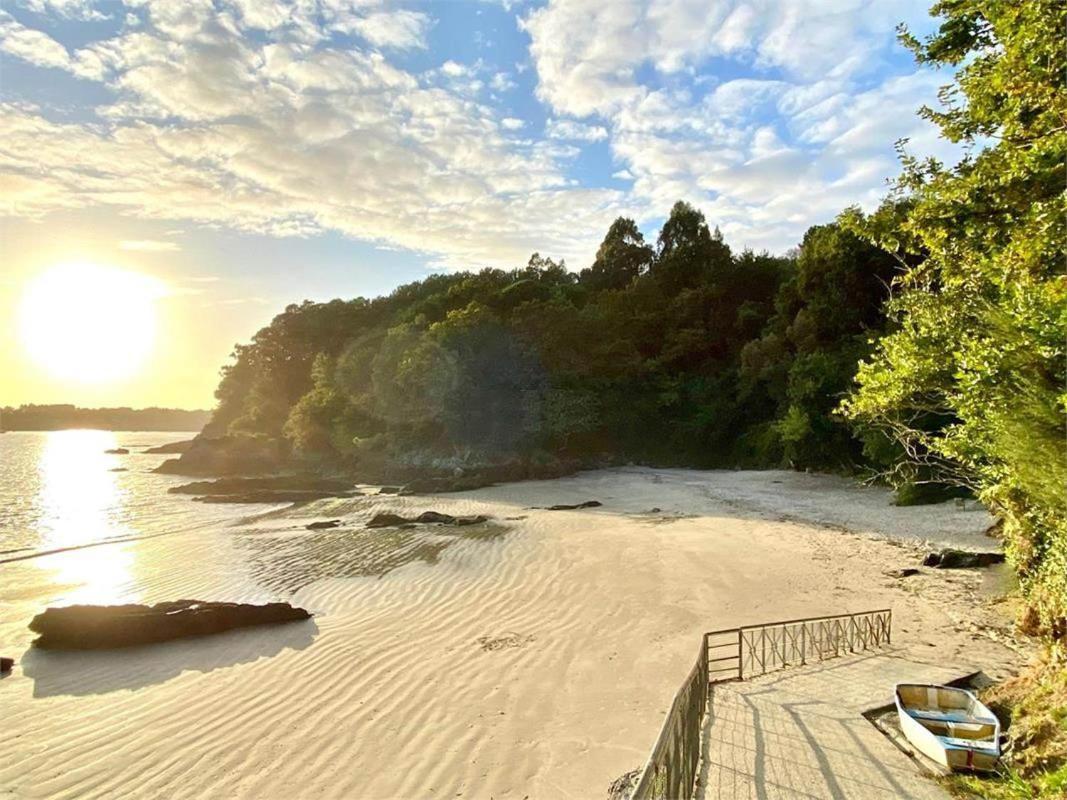 Вилла Casa Con Jardin En La Playa De Almieiras Fene Экстерьер фото